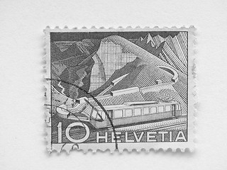 Image showing Swiss stamps