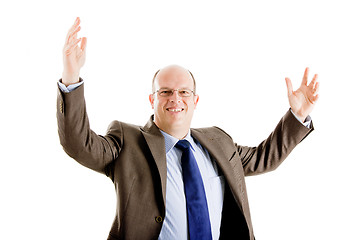 Image showing Happy and successful business man