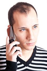 Image showing Talking on cellphone