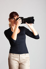 Image showing Female Photographer