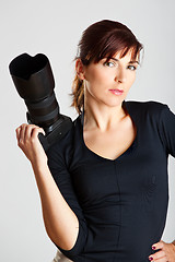 Image showing Female Photographer