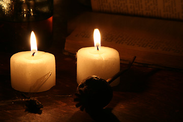 Image showing Candels in the Dark