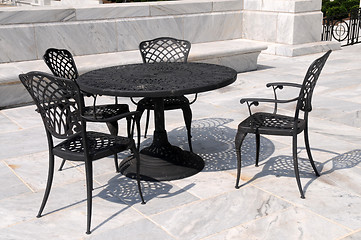 Image showing Patio furniture