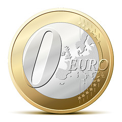 Image showing 0 Euro coin