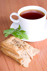 Image showing black tea with herbs