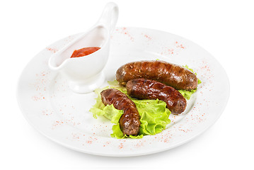 Image showing grilled venison sausage