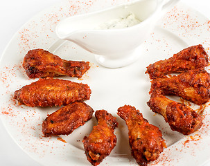 Image showing chicken grilled wings