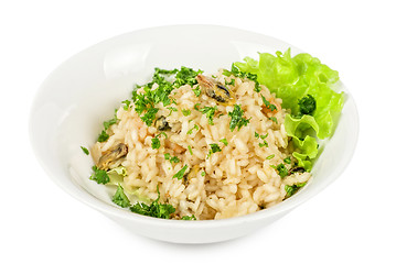 Image showing risotto with seafood