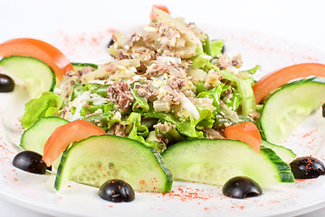 Image showing Salad of tuna fish