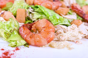 Image showing Shrimp tiger salad