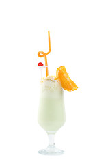 Image showing milk fruit cocktail