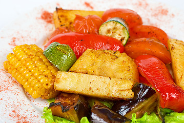 Image showing grilled vegetables