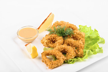 Image showing Deep-fried squid