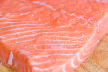 Image showing salmon closeup