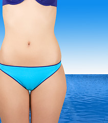 Image showing blue bikini