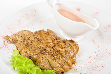 Image showing fried chicken steak