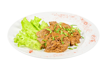Image showing Fried liver of a rabbit
