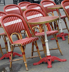 Image showing outdoor typical cafe Paris France