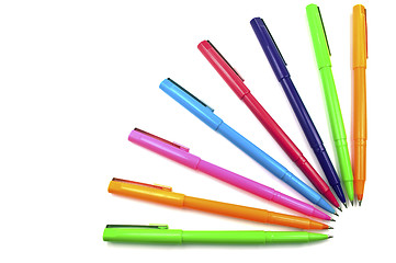 Image showing Multicolor pens