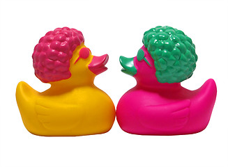 Image showing Pair of Rubber Duckies