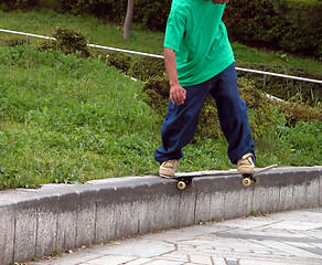 Image showing Skateboarder detail