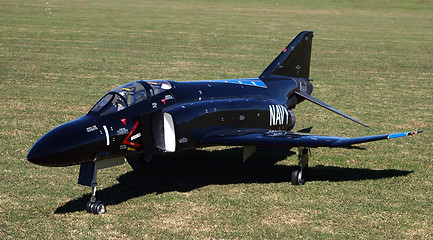 Image showing Radio Controlled Model of a Navy Jet