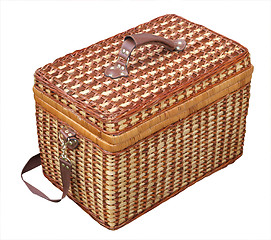 Image showing Cane Picnic Hamper