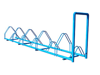 Image showing Blue Bike Stand