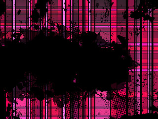 Image showing Checkered Pink Grunge Background.
