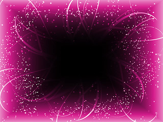 Image showing Infinite Perspective Pink Stars Background.