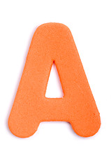 Image showing Foam letter A