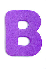 Image showing Foam letter B