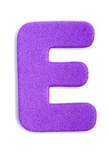 Image showing Foam letter E