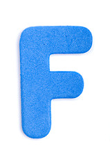Image showing Foam letter F