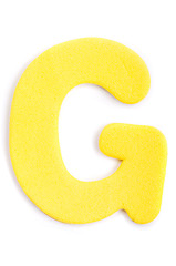 Image showing Foam letter G