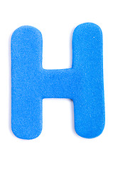 Image showing Foam letter H