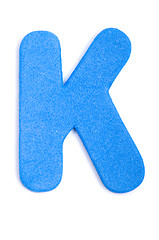 Image showing Foam letter K