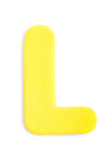 Image showing Foam letter L