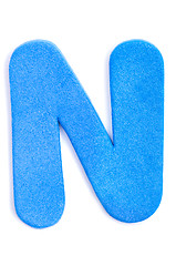 Image showing Foam letter N