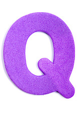 Image showing Foam letter Q