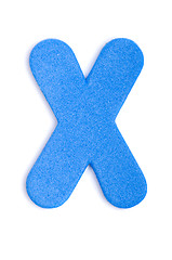 Image showing Foam letter X