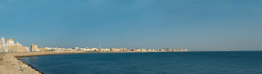 Image showing Panoramic view of Cadiz