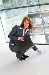 Image showing Beautiful business woman