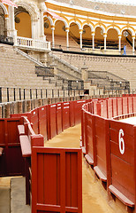 Image showing Seville bullring - Gate Number 6