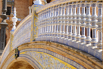 Image showing Plaza de Espana in Seville, Spain