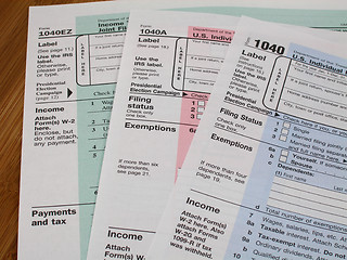 Image showing Tax forms