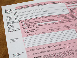 Image showing Tax form