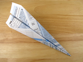 Image showing Paper airplane