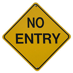 Image showing No Entry