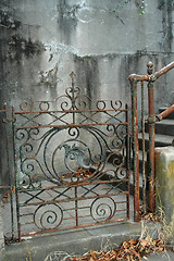 Image showing Rusty gate